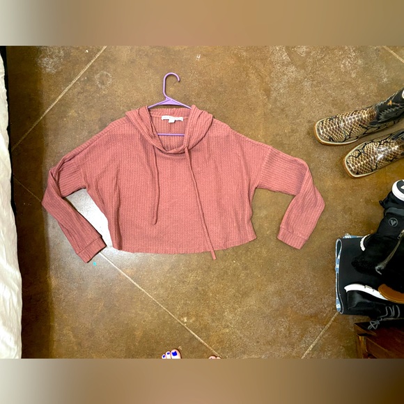 Pink crop top sweater - Picture 2 of 5